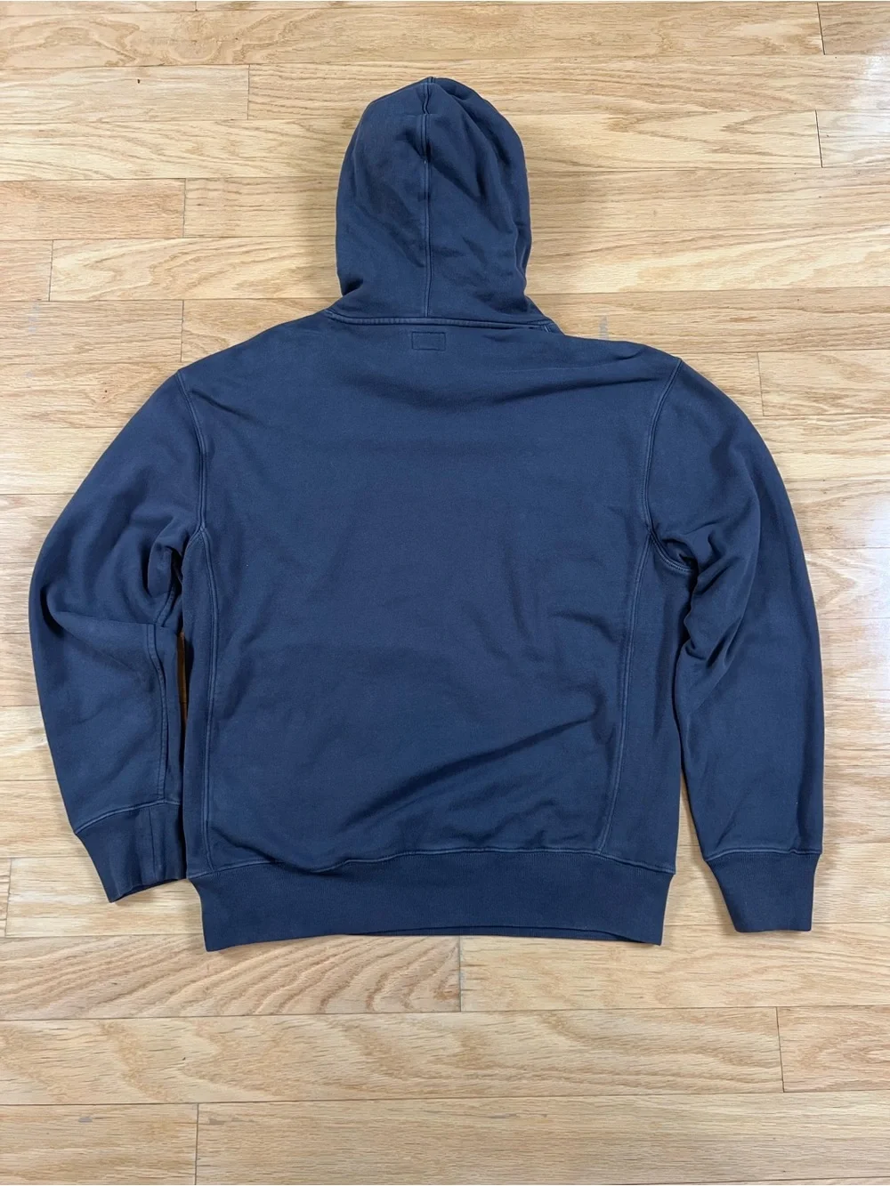 J.Crew Garment-Dyed 100% Cotton French Terry Hoodie Size Medium in Charcoal